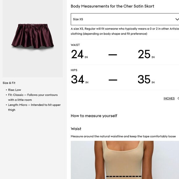 Aritzia CHER SATIN SKORT - Picture 7 of 7